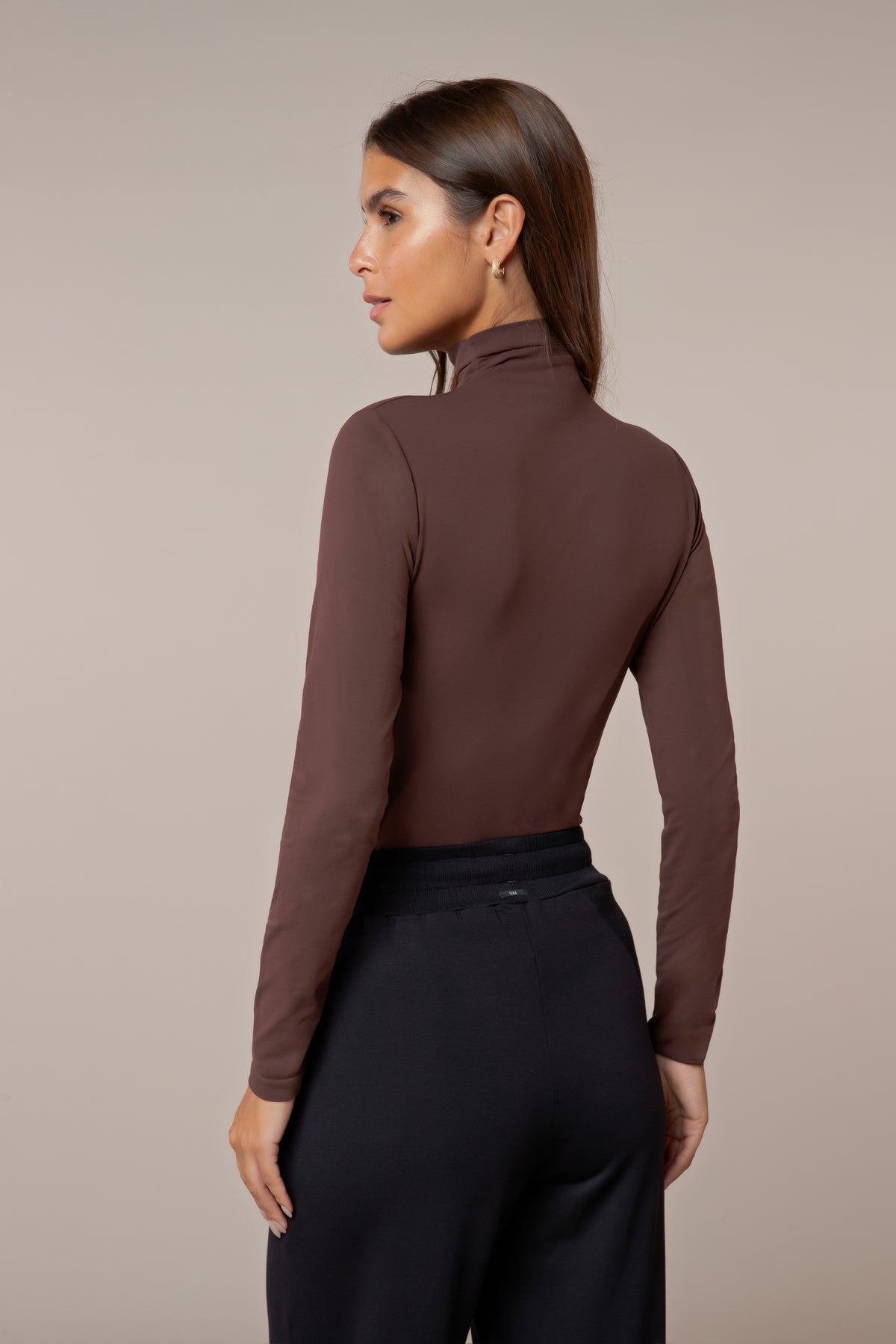 Blusa Gola Alta Manga Longa Puro Cacau Scala