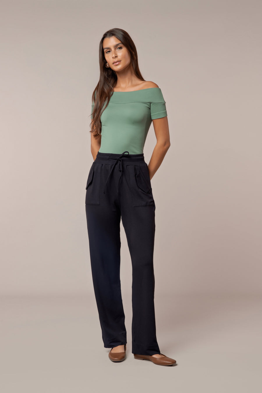 Blusa Ombro A Ombro Ribana Scala