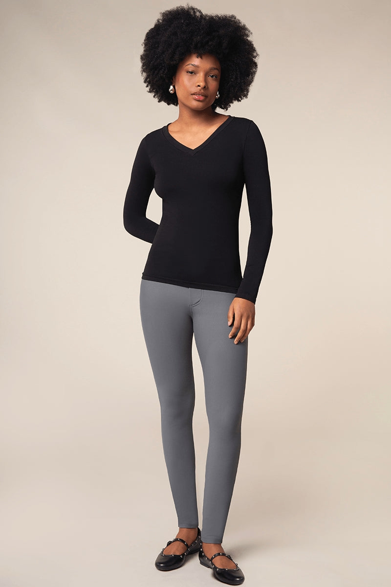 Blusa Manga Longa Decote V Scala