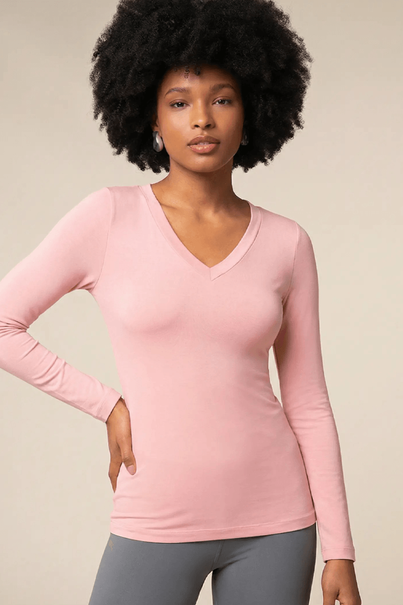 Blusa Manga Longa Decote V Scala LD