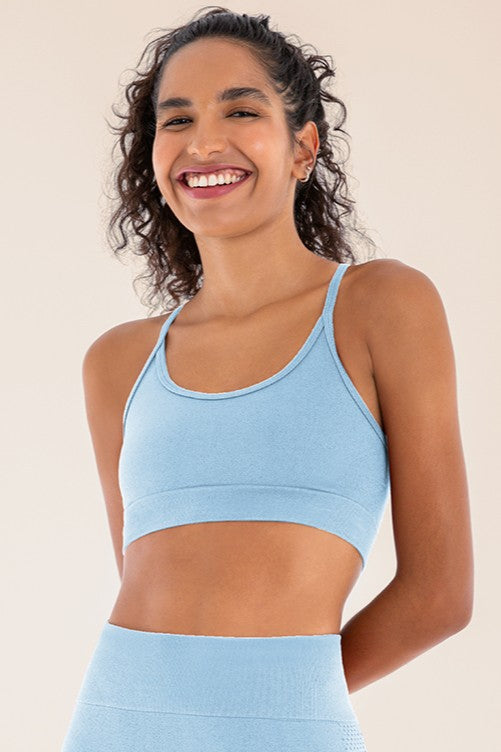 Top Esportivo Alça X Move Bubble Blue Scala