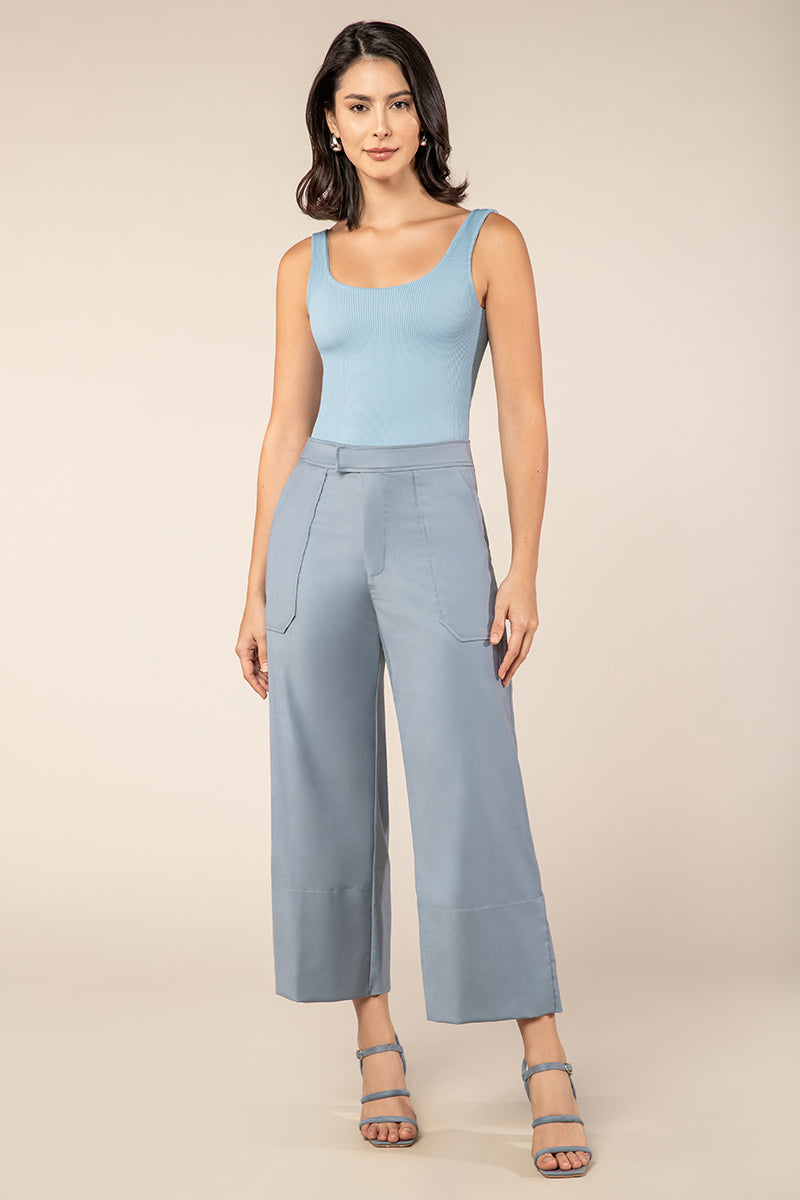 Body Regata Decote Costas Ribana Bubble Blue Scala