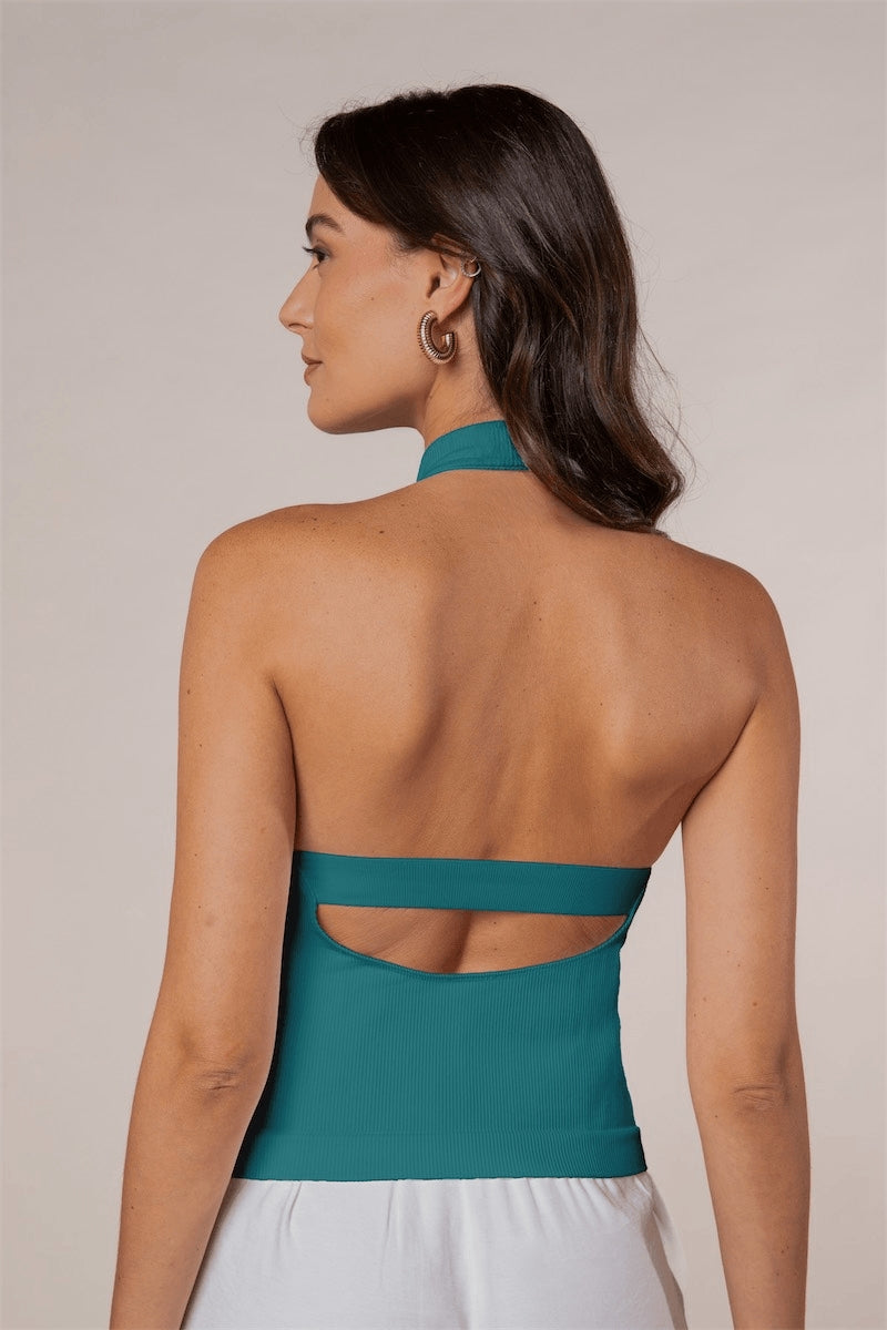 Blusa Halter Costas Abertas Scala LD