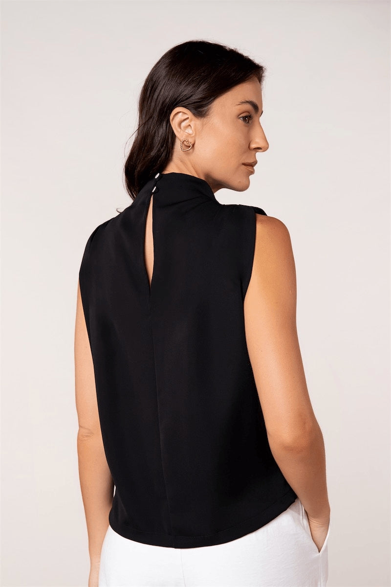 Blusa Gola Alta Drapeada Scala LD