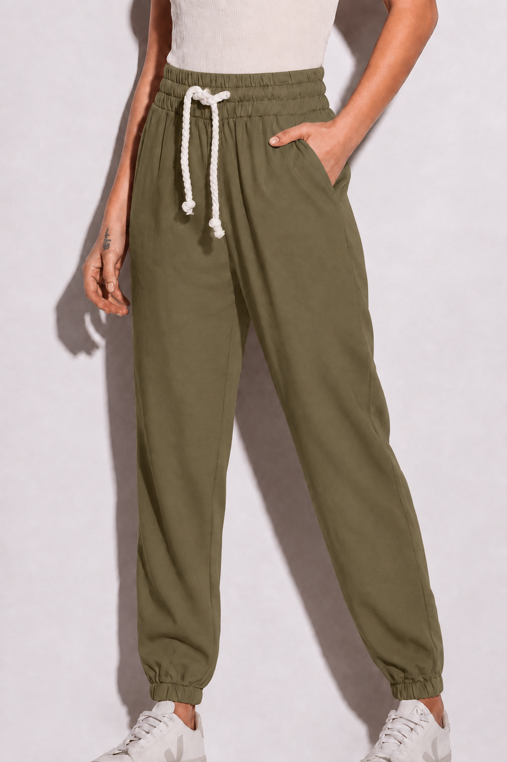 Calça Jogging Cintura Alta Viscose Cuba Scala