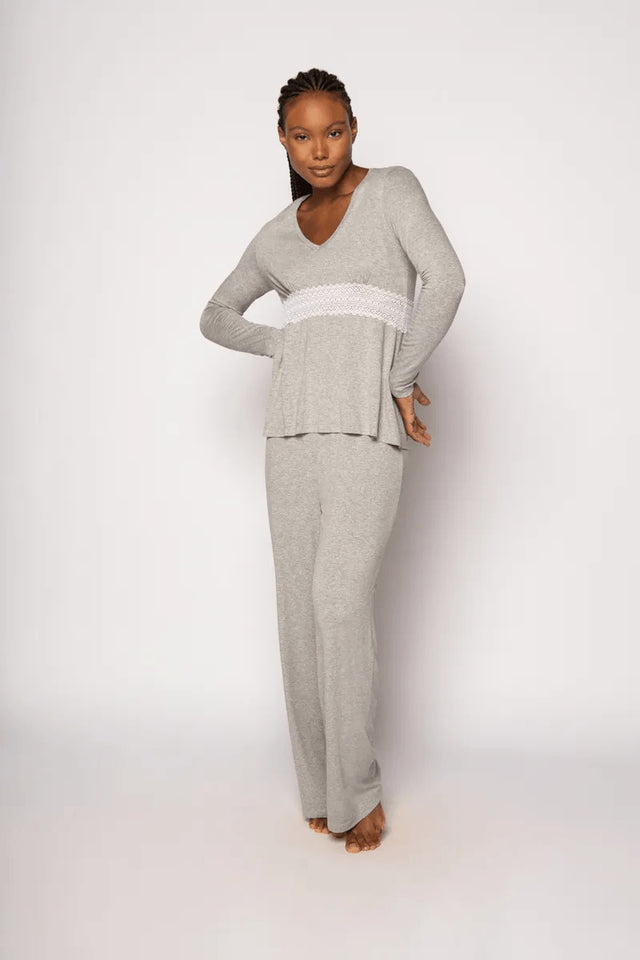 Pijama Manga Longa Soft Lace Scala