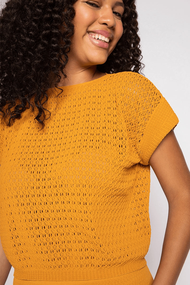 Blusa Manga Curta Seleção Aberta Scala LD