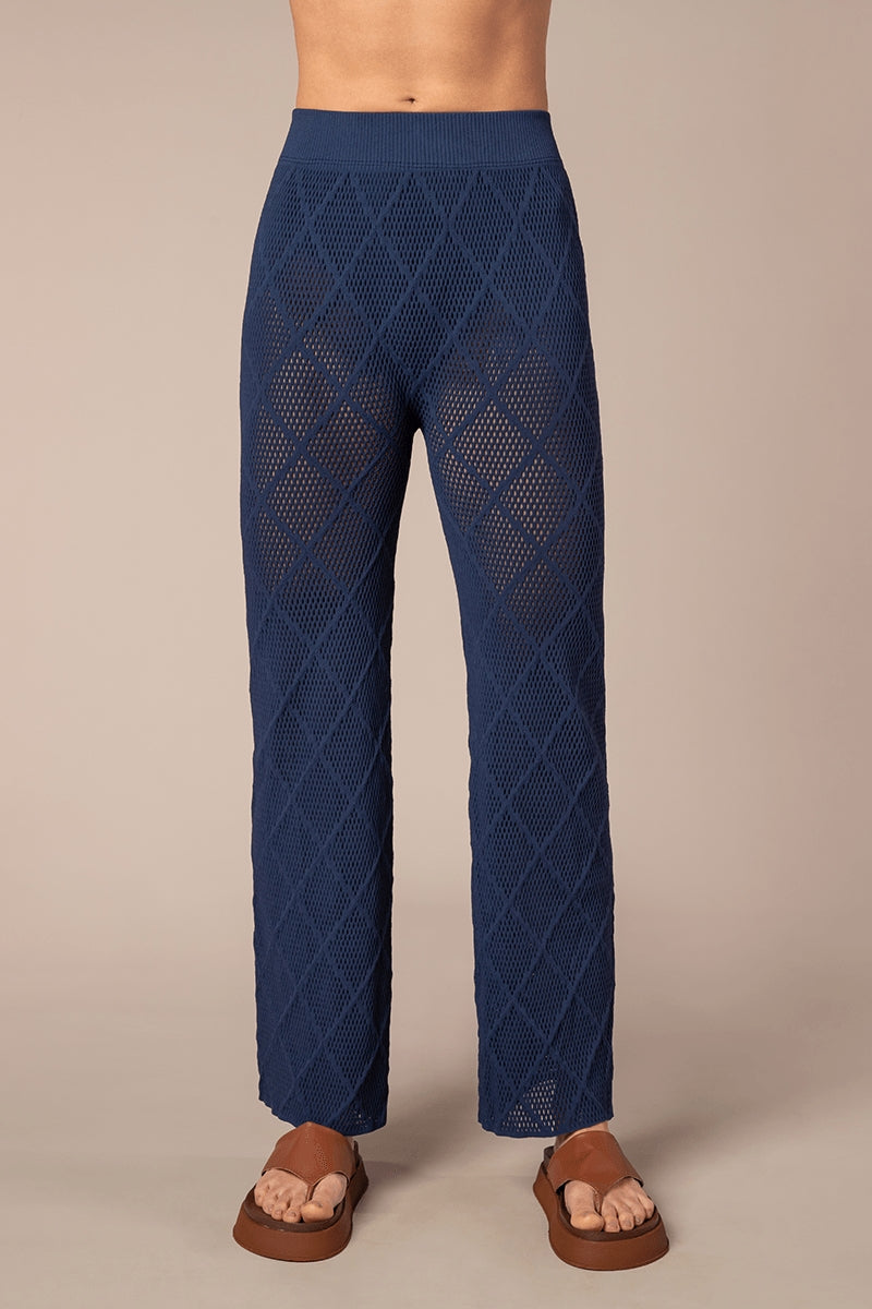 Calça Wide Leg Losangos Scala LD