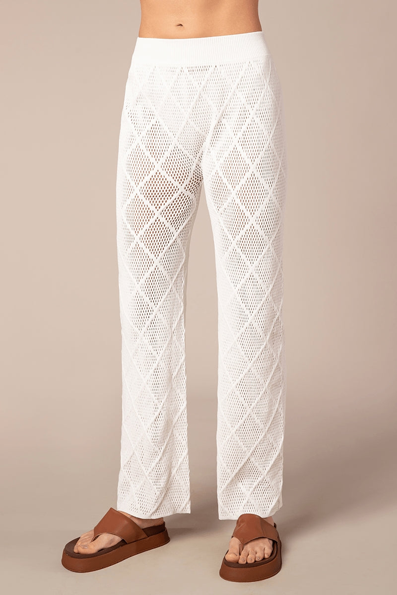 Calça Wide Leg Losangos Scala LD